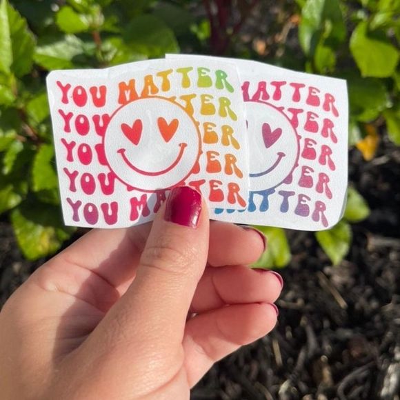 Groovy You Matter Vinyl Decal | Positive Vibes | Laptop Decal | Tumbler Decal | - Picture 2 of 6